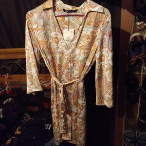 Zara Satin Dress with belt